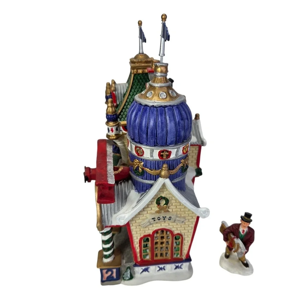 Lemax Toy Baron Christmas Village Lighted Figurine Club Members Box Read